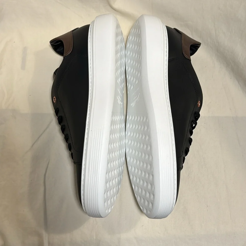 NEW Good Man Brand Legend London Black Dark Vachetta Leather Sneakers